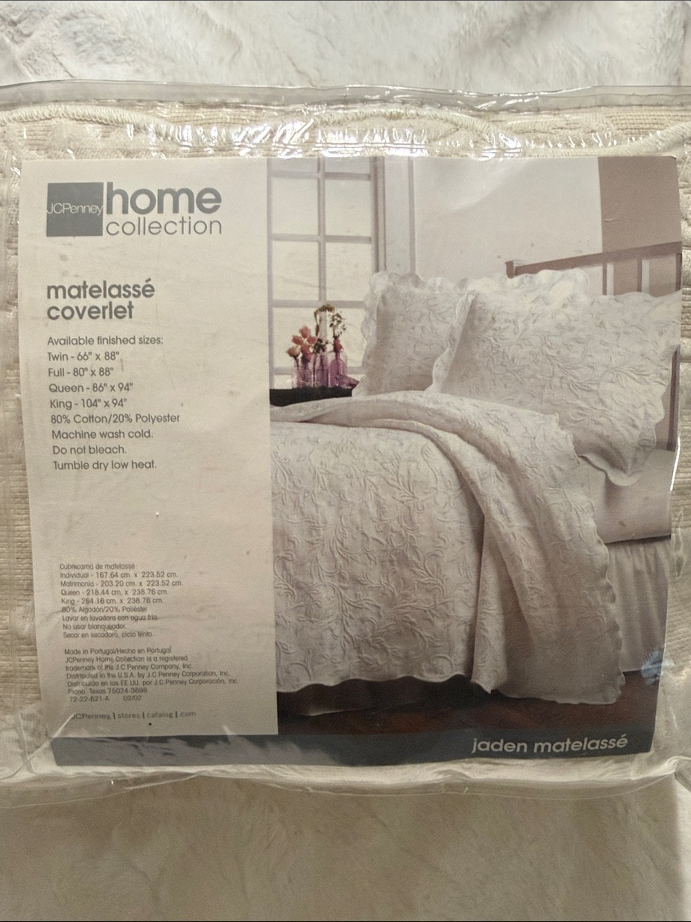 JCPenney Home Collection Jaden Matelassé Coverlet - King -